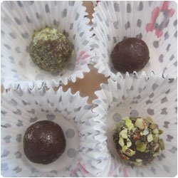 banana chocolate truffle - International cooking blog