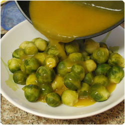 Brussel sprouts with mustard sauce - international cooking blog