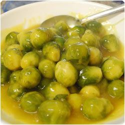 Brussel sprouts with mustard sauce - international cooking blog