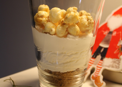 Gingerbread popcorn verrine - international cooking blog