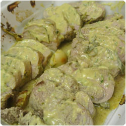 Pork tenderloin with Mustard Sauce - International Cooking Blog