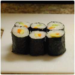 Avocado and Carrot Maki - International Cooking Blog