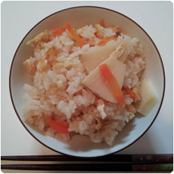 Bamboo Shoot Rice - International Cooking Blog