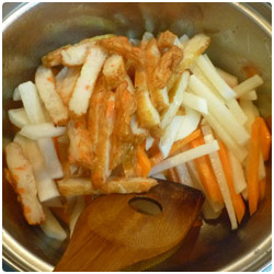 Simmered Daikon Radish and Fried Fish Cake - International Cooking Blog