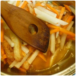 Simmered Daikon Radish and Fried Fish Cake - International Cooking Blog