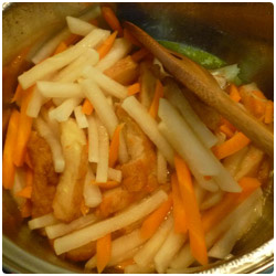 Simmered Daikon Radish and Fried Fish Cake - International Cooking Blog