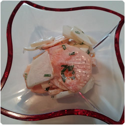 Daikon Radish and Persimmon Salad - International Cooking Blog