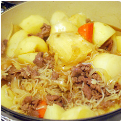 japanese Nikujaga stew meat with potatoes
