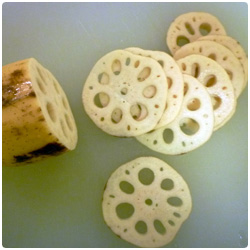 Japanese Lotus Root with Meat - The International Cooking Blog