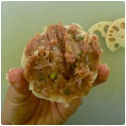 Japanese Lotus Root with Meat - The International Cooking Blog