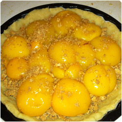 Peaches and Amaretti Pie - International Cooking blog