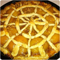 Peaches and Amaretti Pie - International Cooking blog