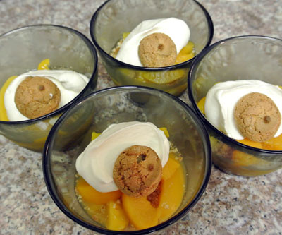 Amaretti and Peach Dessert - International Cooking Blog