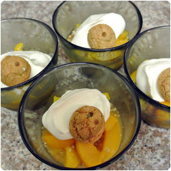 Amaretti and Peach Dessert - International Cooking Blog