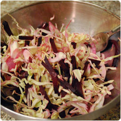 beet, cabbage fennel salad - internatiolnal cooking blog