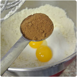 Spicy Dough Biscuit with Orange Jam and Nutella filling