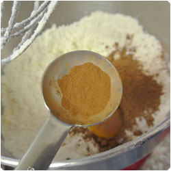 Spicy Dough Biscuit with Orange Jam and Nutella filling