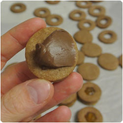 Spicy Dough Biscuit with Orange Jam and Nutella filling