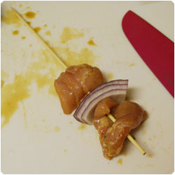 Chicken Skewers with broccoli - international cooking blog