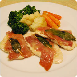 Speck and Sage Chicken Scaloppini - internatiolnal cooking blog