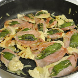 Speck and Sage Chicken Scaloppini - internatiolnal cooking blog
