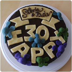 Chocolate Cake with Marzipan Decoration - International Cooking Blog