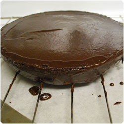 Chocolate Cake with Marzipan Decoration - International Cooking Blog
