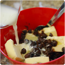 Chocolate Peach and Amaretti Cake - International Cooking Blog