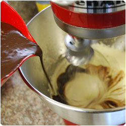 Chocolate Peach and Amaretti Cake - International Cooking Blog