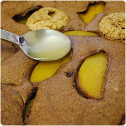 Chocolate Peach and Amaretti Cake - International Cooking Blog