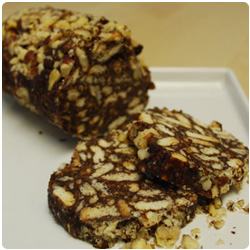 Chocolate salami - Salame al cioccolato - The International Cooking Blog
