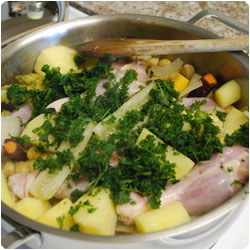 Vegetables and Boiled Chicken CousCous