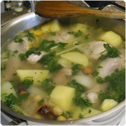 Vegetables and Boiled Chicken CousCous