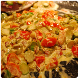 Pasta Asparagus and Tomatoes - The International Cooking Blog