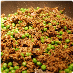 Pasta mushrooms and Peas - The International Cooking Blog
