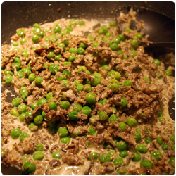 Pasta mushrooms and Peas - The International Cooking Blog