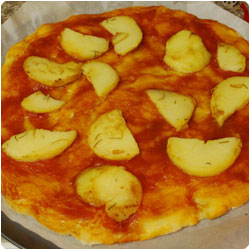 Shrimp and Potato Pizza - International Cooking blog