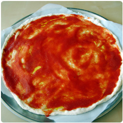 The International Cooking Blog - Pizza Asparagus and Brie