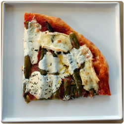 The International Cooking Blog - Pizza Asparagus and Brie