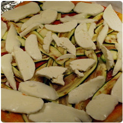 The International Cooking Blog - Pizza shallot and zucchini