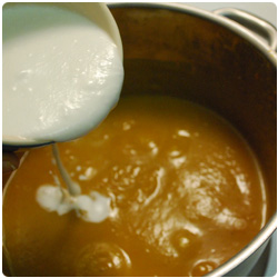 Pumpkin and coconut milk soup - International Cooking Blog