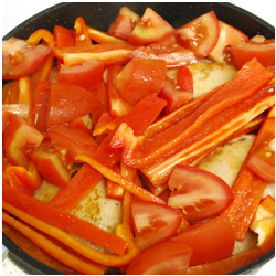 Chicken Thighs with Bell Peppers - International Cooking Blog