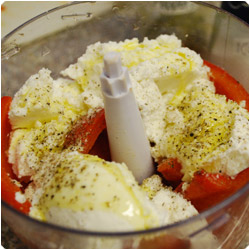 Pasta with Red Peppers and Ricotta Sauce - International Cooking Blog