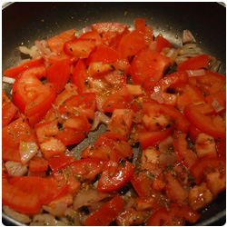 Salmon Filet with fresh tomatoes - The International Cooking blog