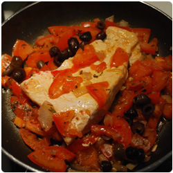 Salmon Filet with fresh tomatoes - The International Cooking blog