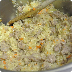 Sausage risotto - international cooking blog