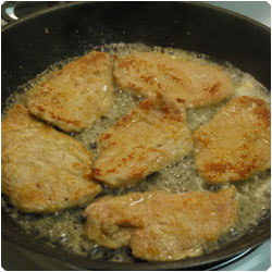 Orange sauce scaloppini - internatiolnal cooking blog