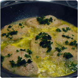 Orange sauce scaloppini - internatiolnal cooking blog