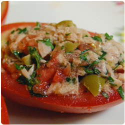 Stuffed Tomatoes: Tuna - International Cooking Blog