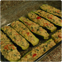 Tuna filled zucchini - International Cooking Blog